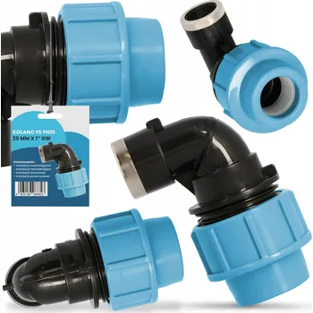 Vodovodní potrubí PE koleno TRCR 25 mm