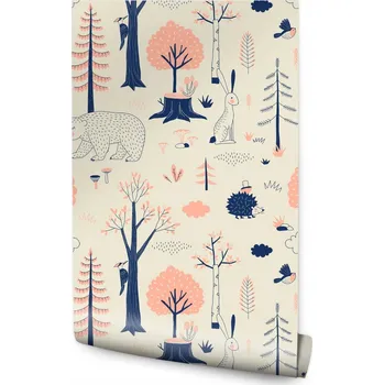 Fototapeta 10m ROLE Tapeta pro děti - Lesní zvířátka v lese