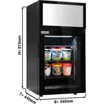 G.Gastro Minibar mrazák - 0,46 x 0,44 x 0,81 m - černý