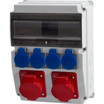 Rozvaděč F-ELEKTRO F3.0454 Staveništní rozvaděč CAJA 12M, 2x16A/5, 4x230V