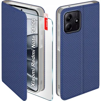 Pouzdro na mobilní telefon Flipové pouzdro KrainaGSM pro Xiaomi Redmi Note 14 modré