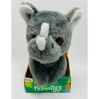 plyšák Plyšová Hračka PETOOTIES PETS Nosorožec Tien 10 cm