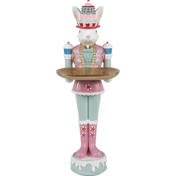 Clayre & Eef - Dekorativní figurka králíka s mísou 6PR5159