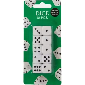 Hrací kostka KOSTKY HRACÍ KOSTKY SADA KOSTEK PRO HRU KOSTKY, POKER, 1000 - 5 KUSŮ KOSTEK