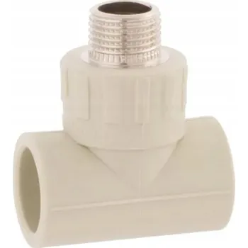 Vodovodní potrubí T-rozdělovač PP-R Idmar Group s vnějším mosazným závitem