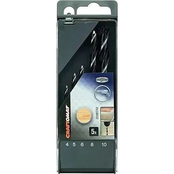 Vrták CRAFTOMAT - Sada vrtáků do dřeva 4-10mm, 5 ks