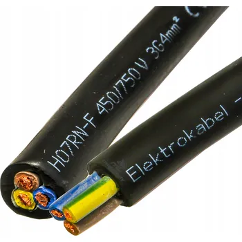 elektrický kabel Kabel dílenský gumový silový OnPD 3x4 Elektrokabel 1m