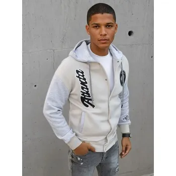 Pánská mikina Buďchlap Originální kamelová baseball mikina s kapucí