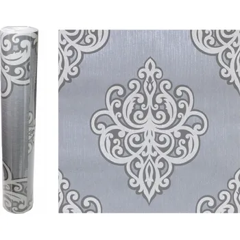 Tapeta Tapeta 02491-40 ŠEDÁ ORNAMENT BROKÁT VLIES