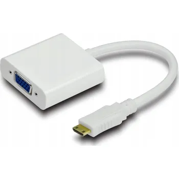 Video kabel Microconnect HDMIVGA Adaptér HDMI Mini na VGA, Černý
