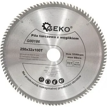 Pilový kotouč Pilový kotouč na dřevo 250x32mm 80T s redukcí na 25,4mm GEKO