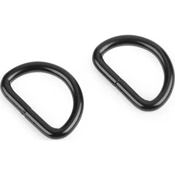 Galanterie Polokroužek šíře 25 mm, barva 6 černý lak