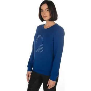 Jezdectví HKM Svetr Livigno s výšivkou hlavy koně, modrá XL