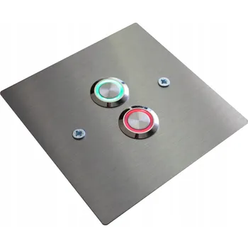 Domovní zvonek Dvojité tlačítko zvonku domovního telefonu Ocel LED 9/12/24/230V 10 INOX nerez