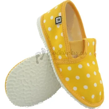 Chlapecké bačkory Dětské pantofle RAK 943022 - Žlutá tečka - vel. 33,5