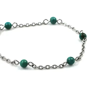 Náramek Tyrkysový náramek řetízkový