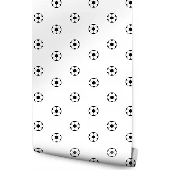 Fototapeta Tapeta pro teenagery Černobílá FOTBALOVÝ MÍČ Sport