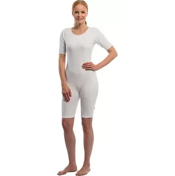 Zdravotnický oděv Fixační body bílé krátký rukáv zip v rozkroku - 001-bílá / M