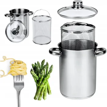 Hrnec Karl Hausmann Hrnec na chřest HRNEC NA CHŘEST 4,2 L VYROBENO Z OCELI 18/0