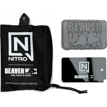 Příslušenství na snowboard Vosk a škrabka Nitro x Beaver Wax