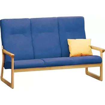 Sedací souprava BE - 3 trojkřeslo, koženka HOLY N 1 - koženka modrá