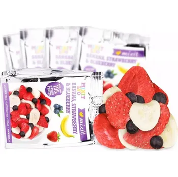 MIXIT KŘUPAVÉ LYOFILIZOVANÉ OVOCE. BANÁN, JAHODA, BORŮVKA