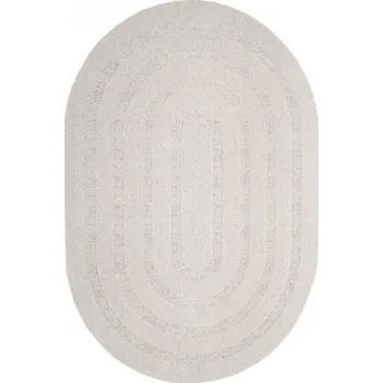 Koberec Kusový koberec Oblos ovál light grey Ovál 80 x 160 cm