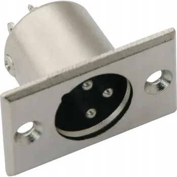XLR konektor 3pin samec pro pouzdro Prolech 1053