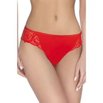 Kalhotky Krajkové brazilky 88 červené XL