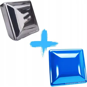 Lak na dřevo SADA Chrom 65 - 1 kg + Transparentní LAK LESK CANDY BLUE (Modrá) - 1 kg