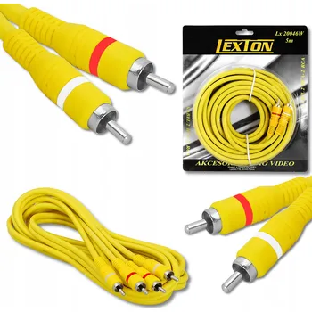 Audio kabel Kabel Lexton LX20046W 2x RCA (cinch) - 2x RCA (cinch) 5 m