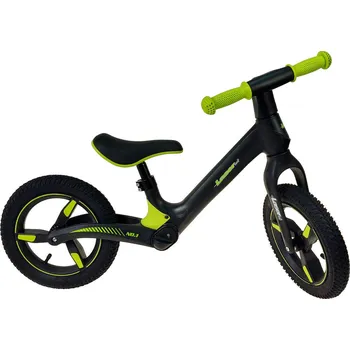 Dětské vozidlo Odrážedlo Černé dětské odstrkovadlo 12" nastavitelný sedák | 661132