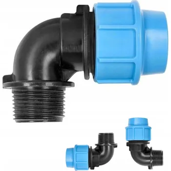 Vodovodní potrubí ŠROUBOVANÉ KOLENO PRO PE VODNÍ TRUBKY FI 40 x 1'' VNĚJŠÍ ZÁVIT