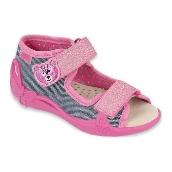 Dívčí obuv 342P017 18 - dívčí sandálky Befado, kožená stélka 342P017_22