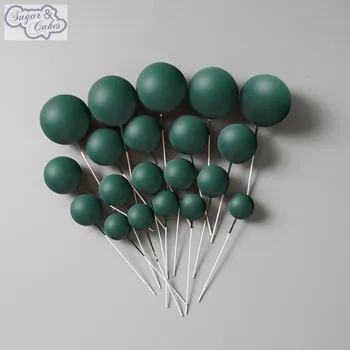 Jedlá dekorace na dort Sugar and Cakes SADA ZÁPICHŮ - BALÓNKY ZELENÉ 20ks