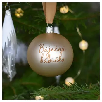 Skleněná baňka - Báječná babička (champagne)