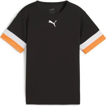 Chlapecké fotbalové triko Puma INDIVIDUALRISE JERSEY TEE 164 Černá, Bílá, Oranžová