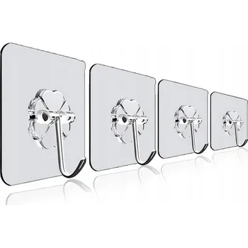 Věšák Háček bez vrtání Martom bezbarvý