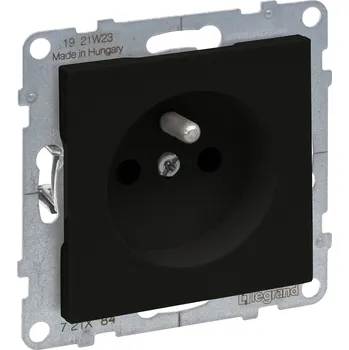 Elektrická zásuvka LEGRAND Zásuvka SUNO 721484 2P+T CL černá 721484