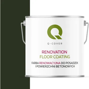 barva a nátěr na dřevo Barva barva Q-COVER pro betonu RAL6007, polomatná, 5 l