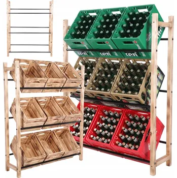 Dílenský regál Dřevěný skladový regál Wamar-Sosenka 137,6 x 111,5 x 32 cm, nosnost až 100 kg na polici