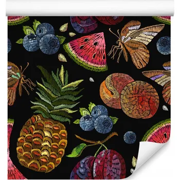 Fototapeta Tapeta do jídelny Tropické ovoce Motýli Příroda