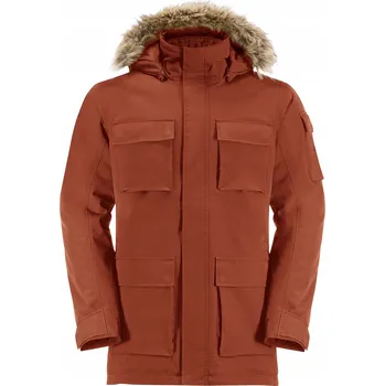 Pánský zimní kabát Pánská Zimní bunda Jack Wolfskin Glacier Canyon Parka karmínová XL
