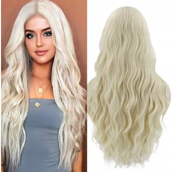 Paruka Paruka dlouhé syntetické vlasy blond MILDISO dámská