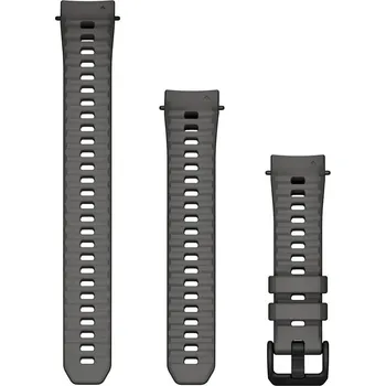 Řemínek na hodinky Silikonový řemínek Garmin 20mm (pro Garmin Instinct E, 40mm), šedý, + prodloužená část, 010-13397-00