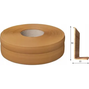 Podlahová lišta PVC lišta Korner 15 x 50 mm, délka 2500 mm, bílá