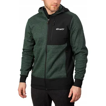 Pánská mikina GRAFF MIKINA FLEECOVÁ S KAPUCÍ, velikost M