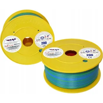 elektrický kabel Kabel LGY/H05V-K 0,35 mm2 200 m Modro-Zelený
