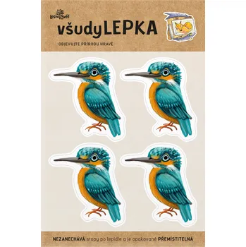 omalovánky Lesní svět všudyLEPKA vel. 1 -021 - Ledňáček 4x