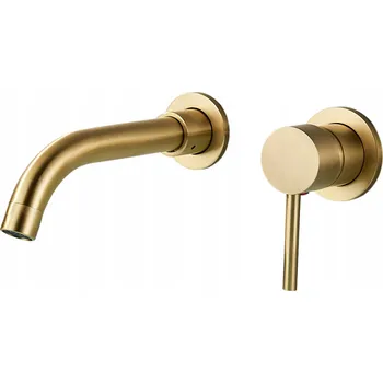 Vodovodní baterie Umyvadlová baterie pod omítku Ari Slim Tube zlatá